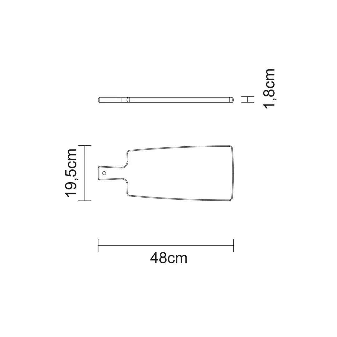 Tramontina Cutting & Serving Boad with Handle - Image 4