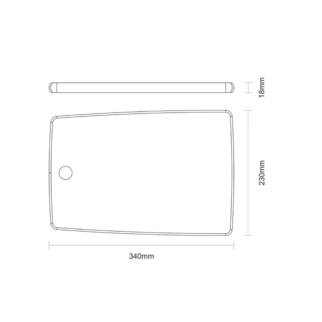 Tramontina Cutting and Serving Board (L34xW23xH1.8cm) - Image 4