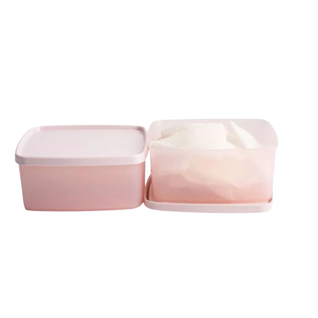 Tupperware 2pcs Stacking Square Food Storage containers (400ml) TP0031 - Image 3