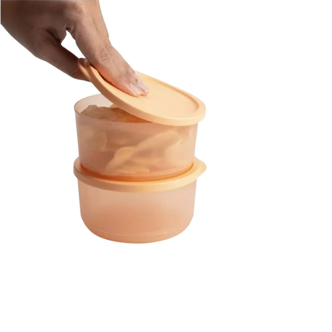Tupperware 2pcs Stacking Square Food Storage containers (530ml) TP0033 - Image 5
