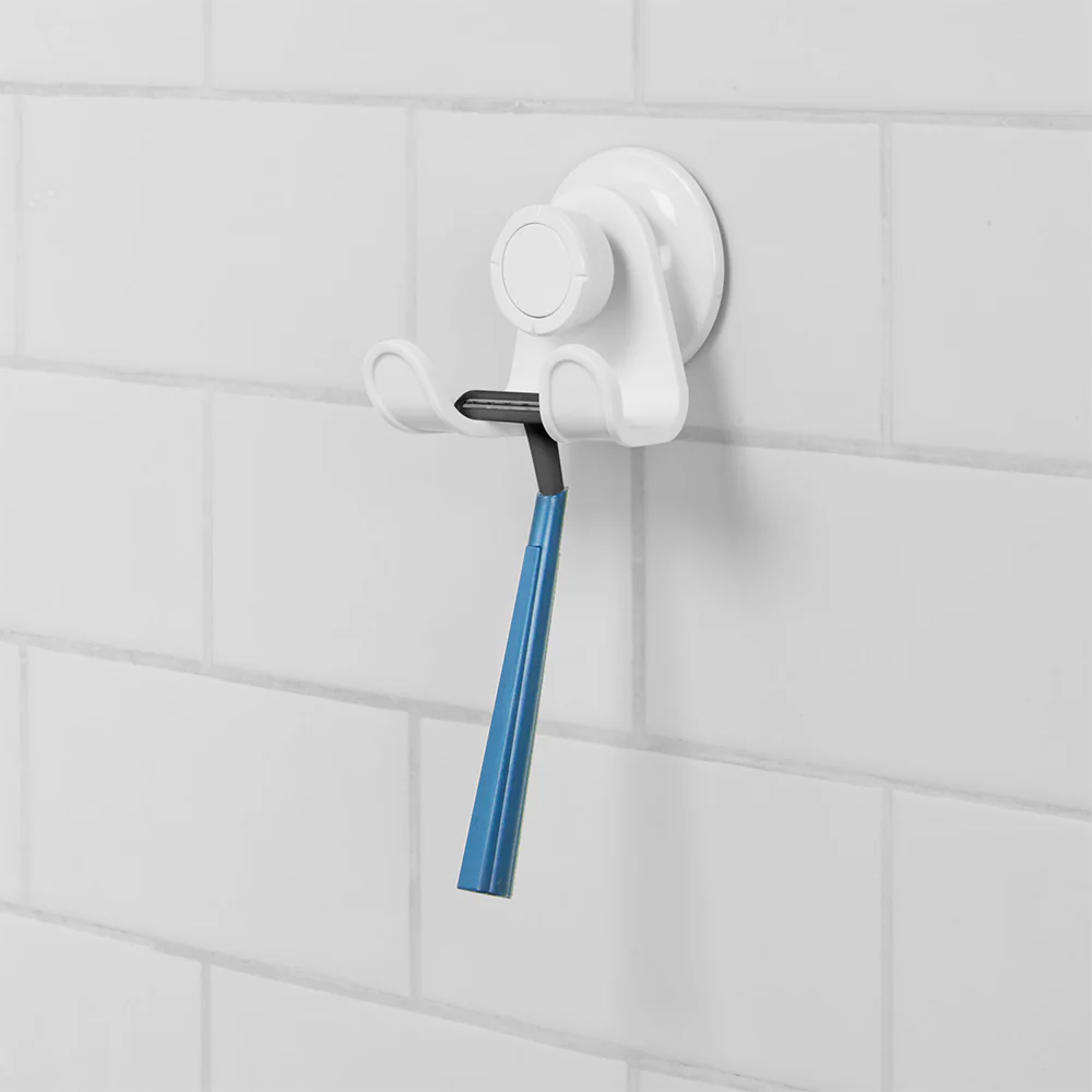 UMBRA Flex Gel-Lock Suction Cup Double Hook, White - Image 3