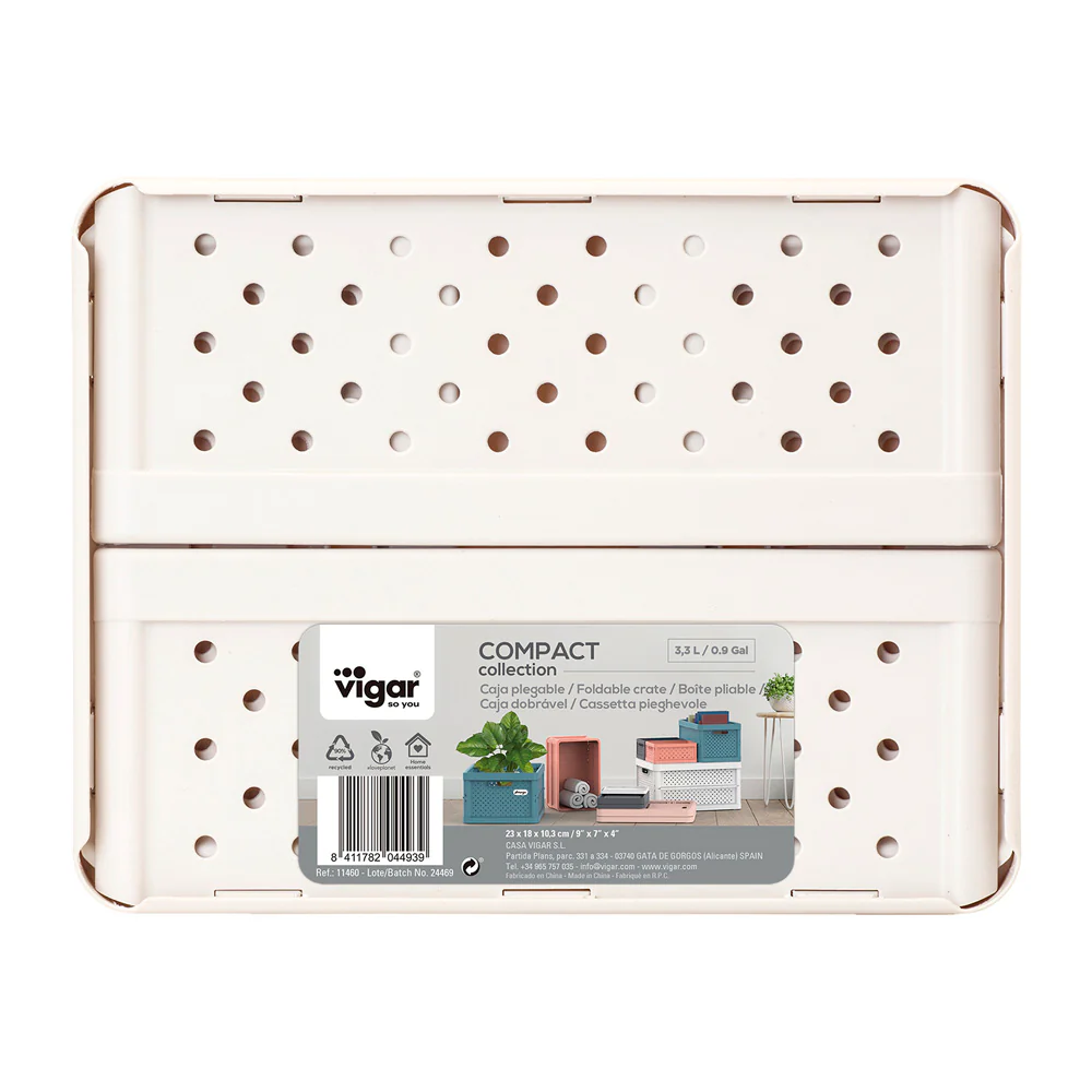Vigar 3.3L Compact Foldable Crate - Image 5