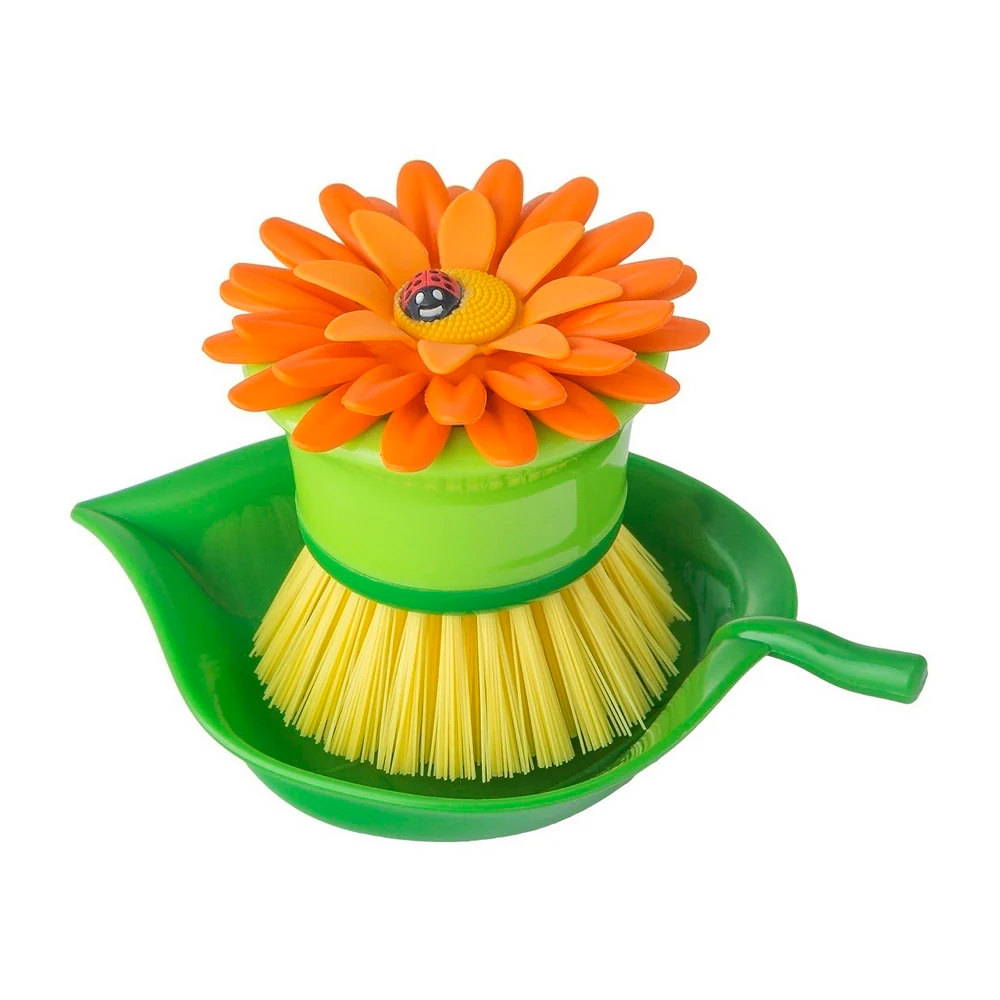 Vigar Flower Power Palm Dish Brush With Holder - Image 7