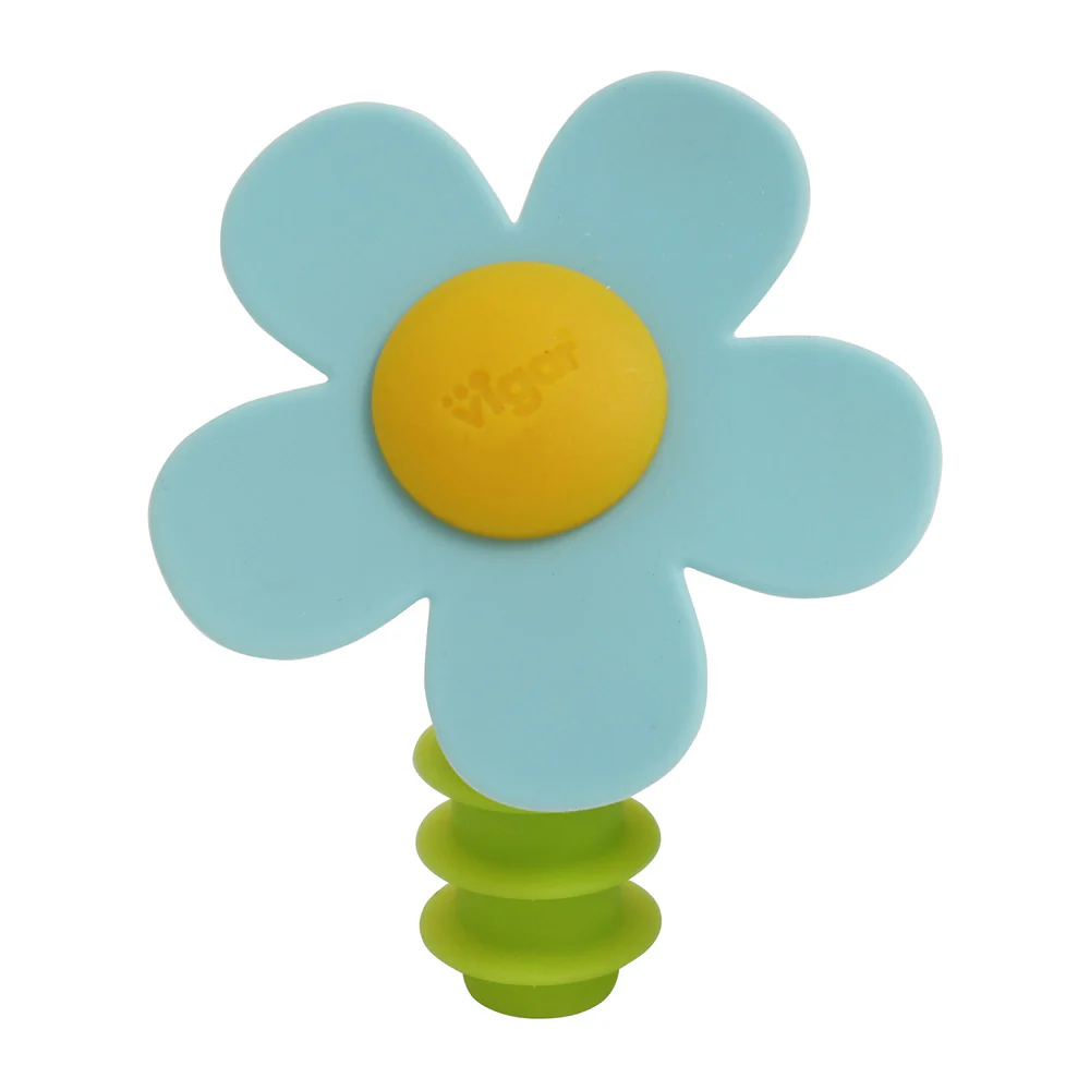 Vigar Flower Power Silicone Assorted Bottle Stopper - Image 2