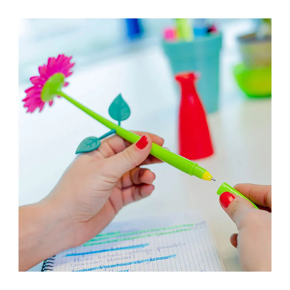 Vigar Flower Shop 5pc Pen Set With Vase - Image 5