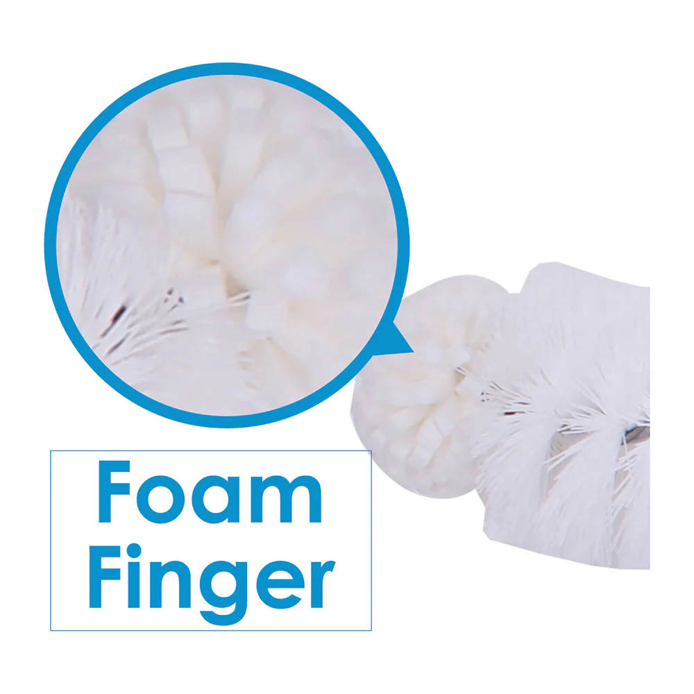 White Magic Foam Tipped Baby Bottle Washing Brush - Image 5