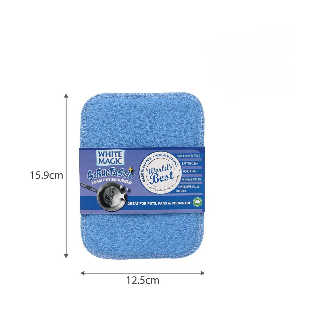White Magic Scrubtastic Foam Pot Scrubber - Image 4