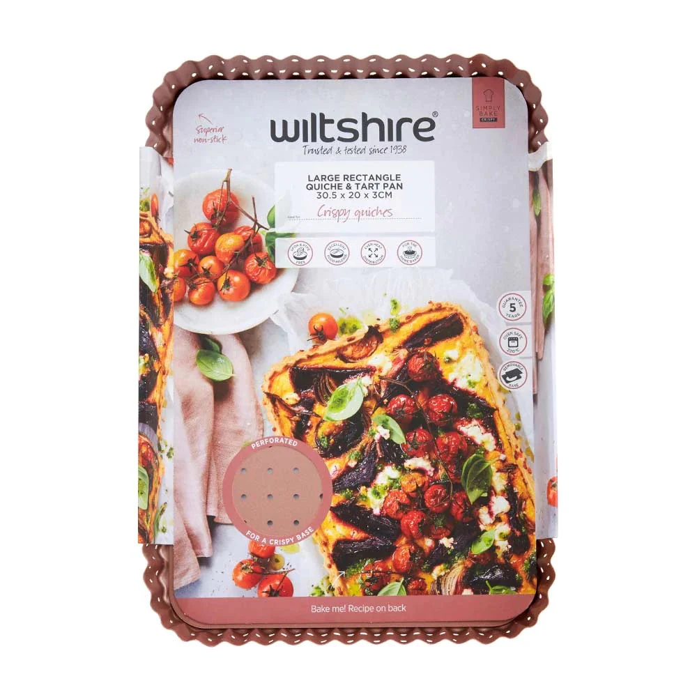 WILTSHIRE Rose Gold Perforated Tart Pan 30.5cm