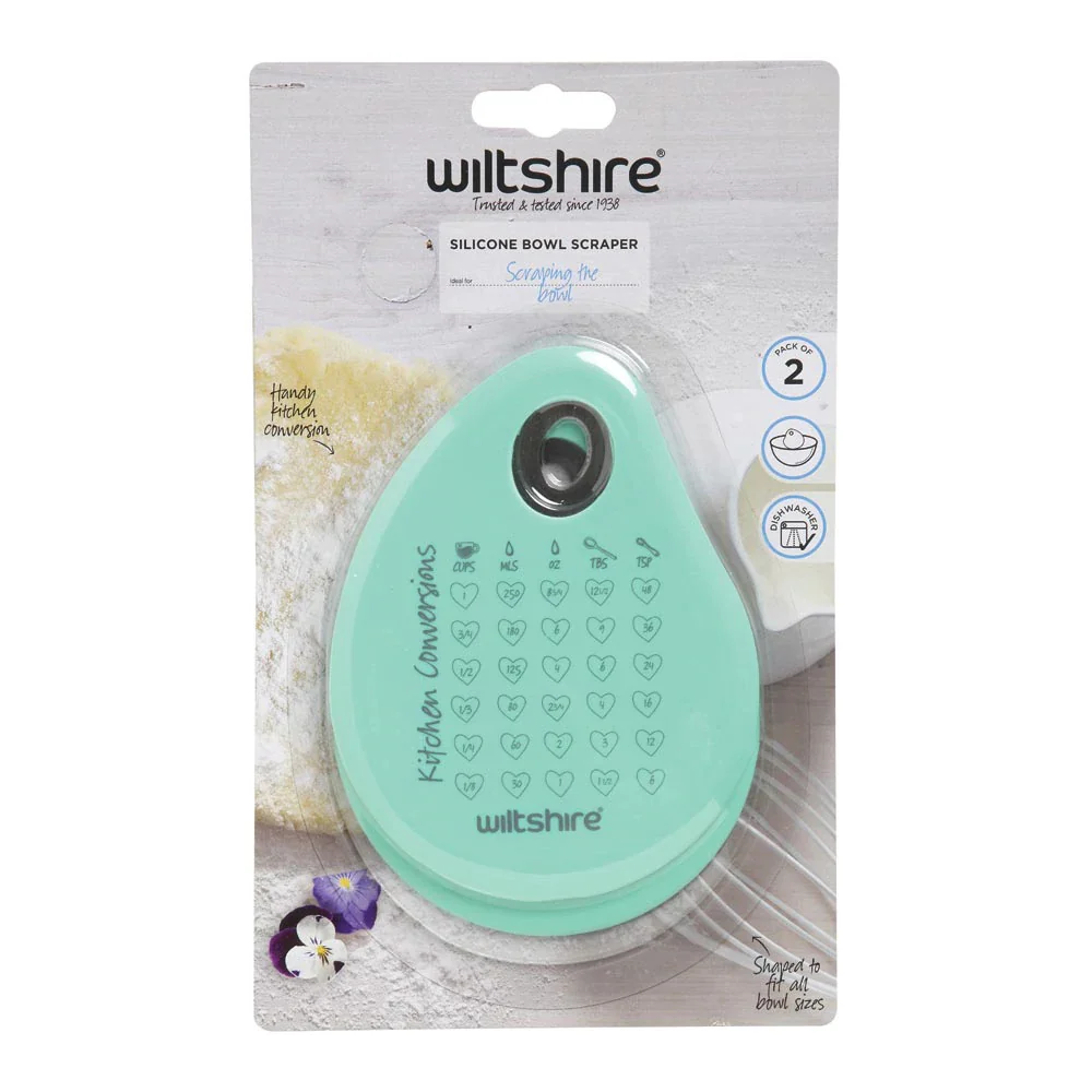 WILTSHIRE Silicone Scrapers Set 2pc