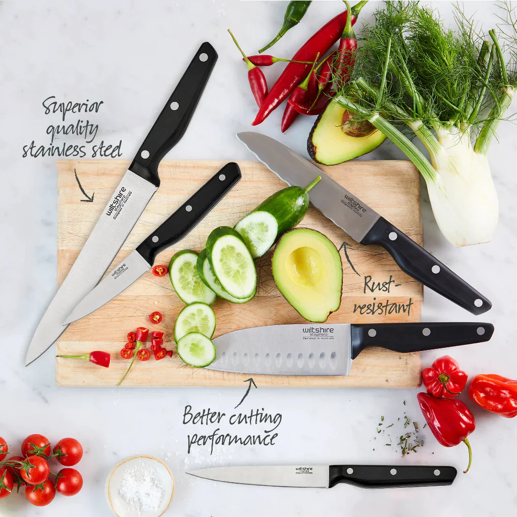 Wiltshire Staysharp Triple Rivet Knife Block Set 6 Piece - Image 3