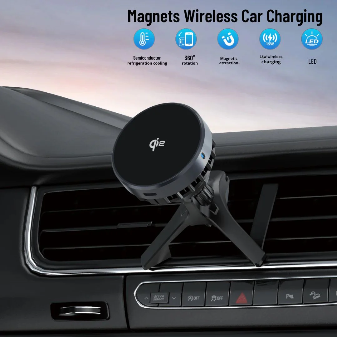 Wiwu CH-319 Qi2.0 Car Wireless Charger - Image 4